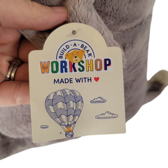 Build-A-Bear Workshop Gray Elephant Plush Stuffed Animal 17" Soft Toy 2018 - Picture 12 of 16
